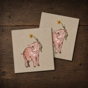 acufactum webetikett patch schweinchen