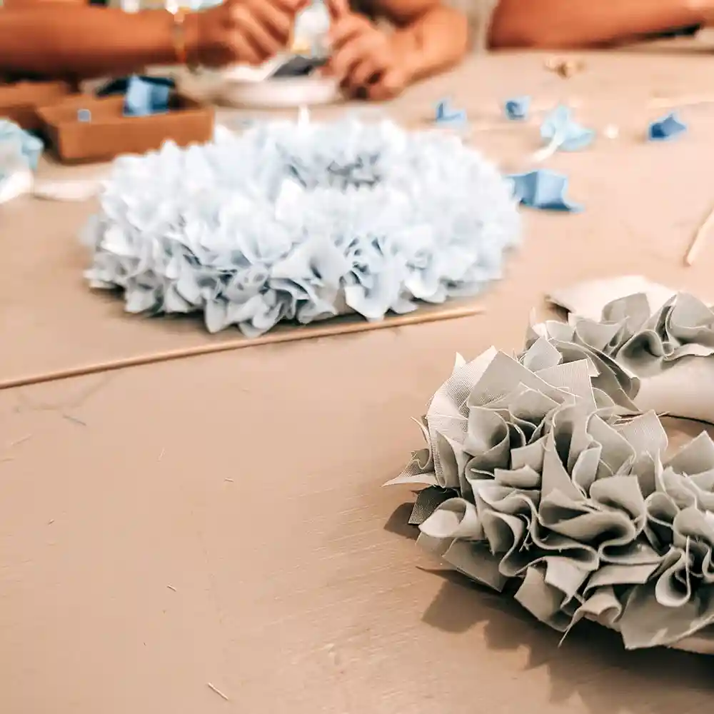 banda di monelli kreativer kindergeburtstag feiern stoffkraenze selber machen in weilheim an der teck