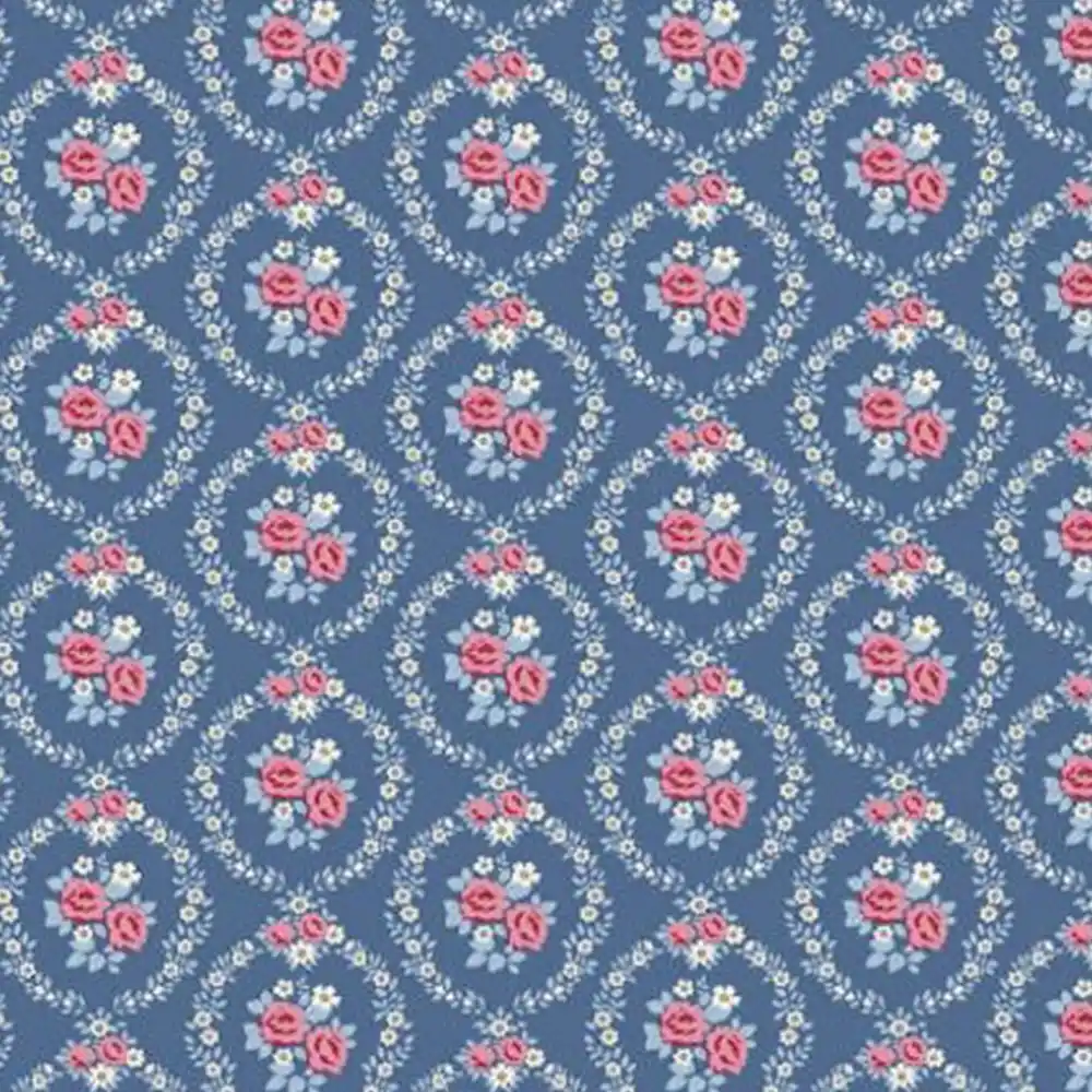 tilda baumwollstoff mable blue 100697
