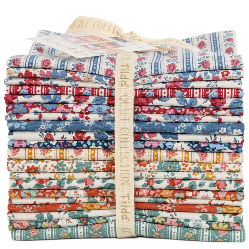tilda village life fat quarter bundle 300279